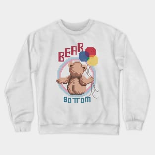 Bear Bottom Cross Stitch Crewneck Sweatshirt